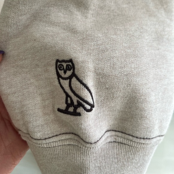 NWT US Small OVO Devil Bart Simpson Heather Oatmeal Hoodie - Picture 9 of 14